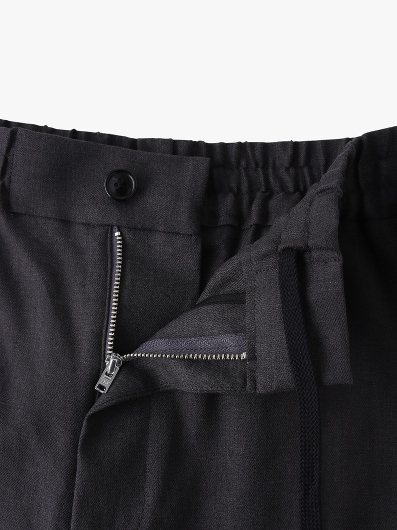 サフィリンリネン ストレッチ ショーツ 詳細画像 charcoal gray 2