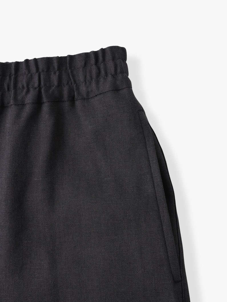 サフィリンリネン ストレッチ ショーツ 詳細画像 charcoal gray 3