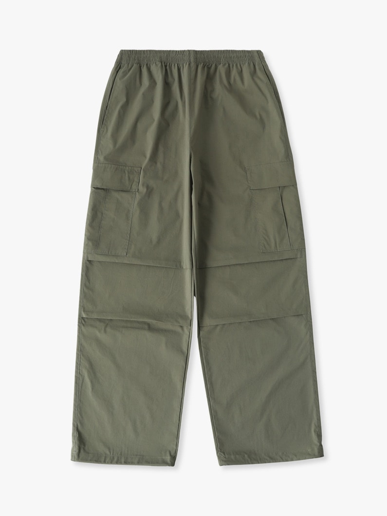 コットンポリエステル タイプライター パンツ 詳細画像 olive