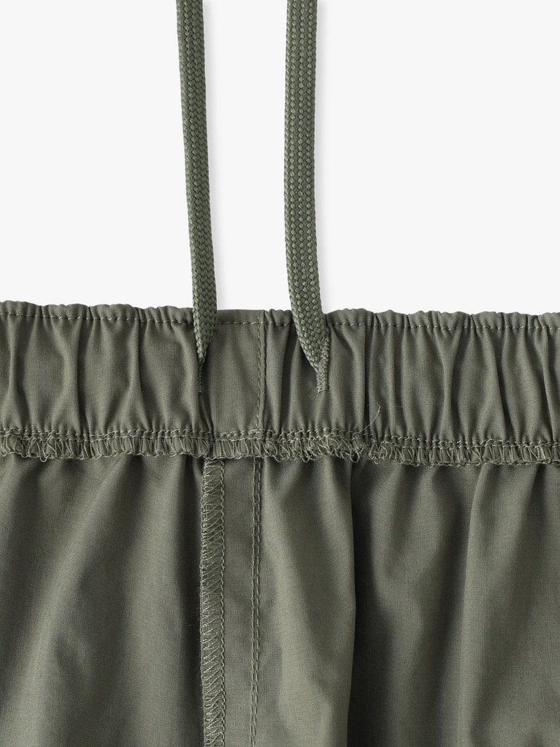 コットンポリエステル タイプライター ショーツ 詳細画像 olive 2