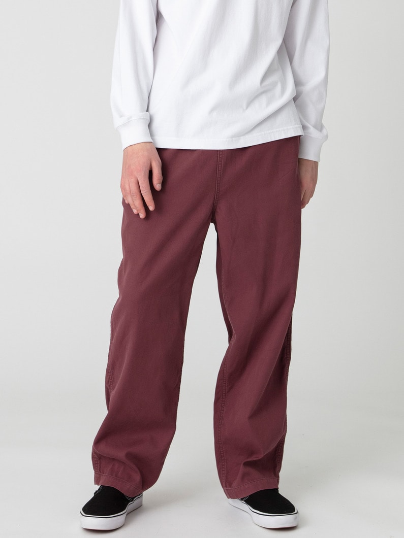 ダブルウィーブツイル サルファイドダイ イージーパンツ 詳細画像 burgundy 1