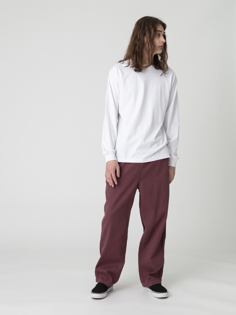 ダブルウィーブツイル サルファイドダイ イージーパンツ 詳細画像 burgundy 2