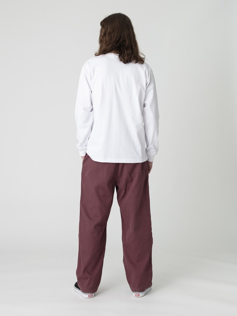 ダブルウィーブツイル サルファイドダイ イージーパンツ 詳細画像 burgundy 3