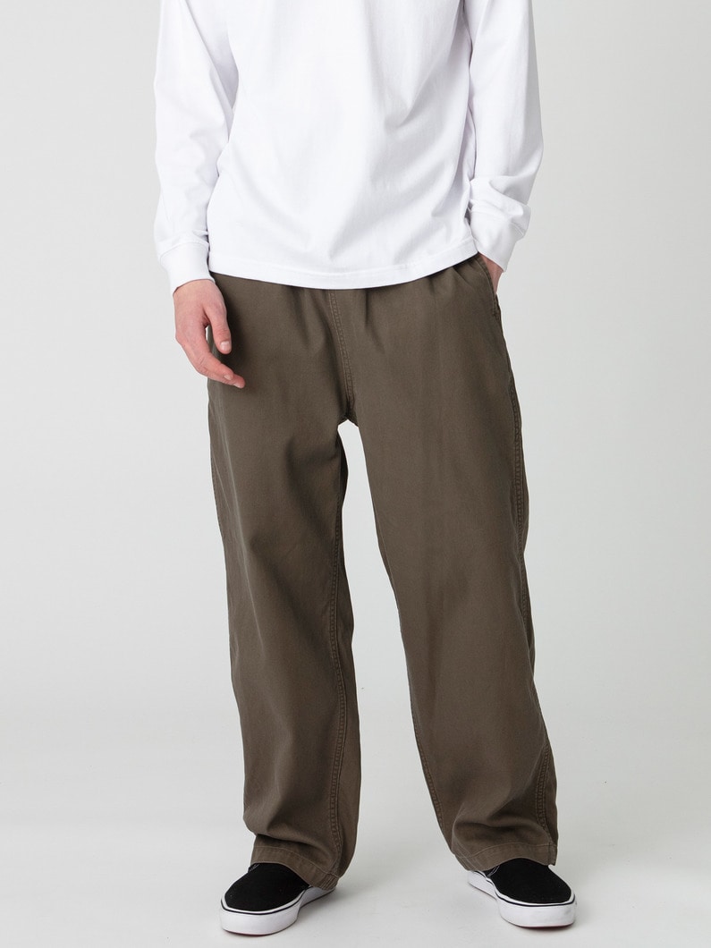 ダブルウィーブツイル サルファイドダイ イージーパンツ 詳細画像 olive