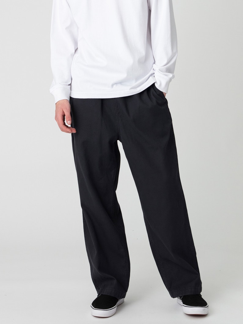 ダブルウィーブツイル サルファイドダイ イージーパンツ 詳細画像 black