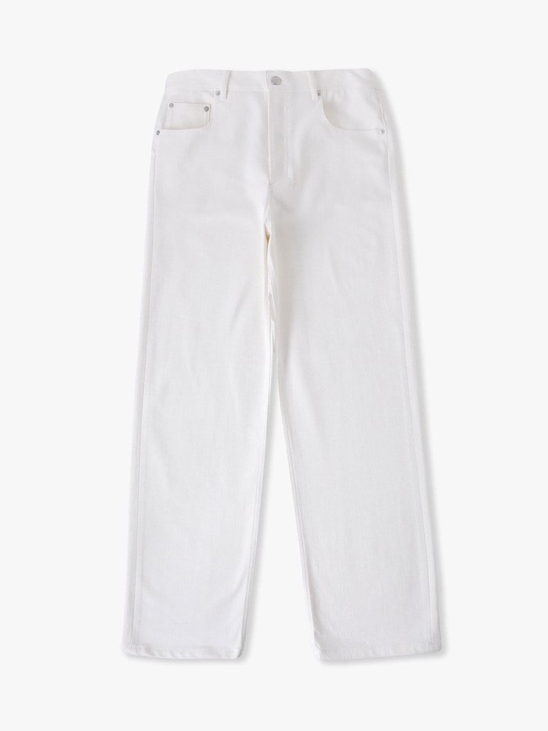 ジーン フェアファックス ストレッチデニムパンツ 詳細画像 white 4