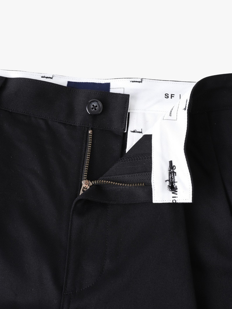 ツイル ワイドフィット パンツ 詳細画像 charcoal gray 2