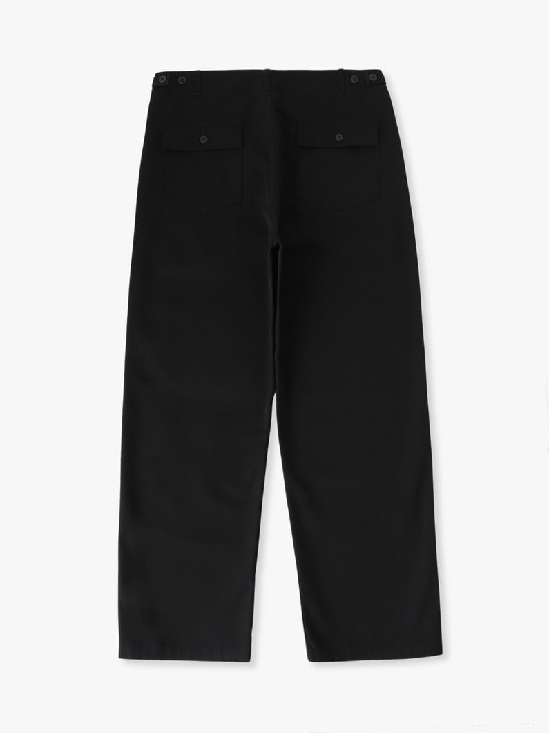 オーガニックコットン ワイドフィット パンツ 詳細画像 olive 1