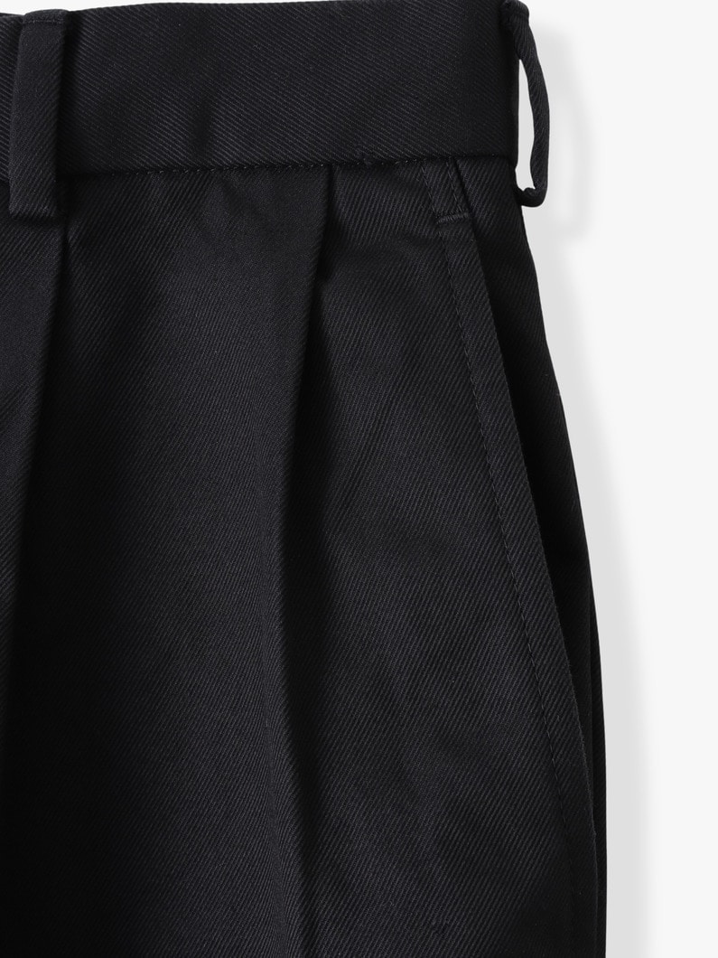 ハイデンシティー ツイル テーパードフィット パンツ 詳細画像 black 3