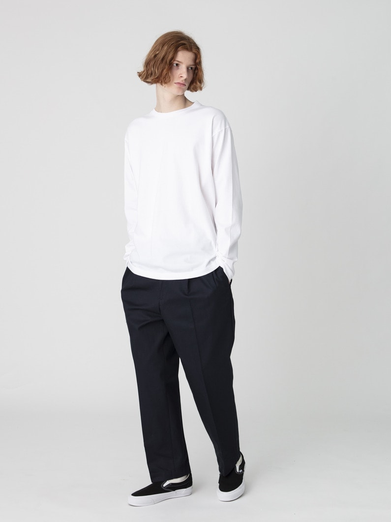 ハイデンシティー ツイル テーパードフィット パンツ 詳細画像 navy 2