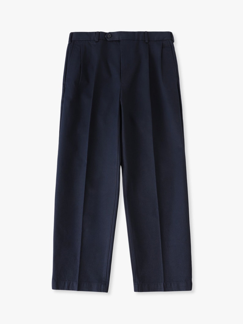 ハイデンシティー ツイル テーパードフィット パンツ 詳細画像 navy 4