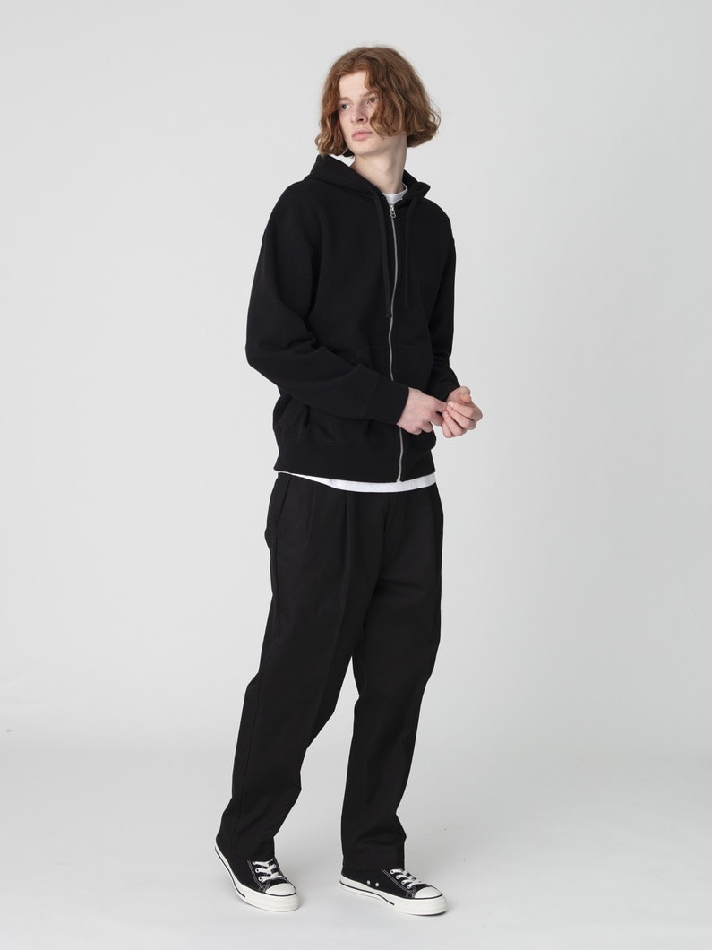 ハイデンシティー ツイル テーパードフィット パンツ 詳細画像 black 2