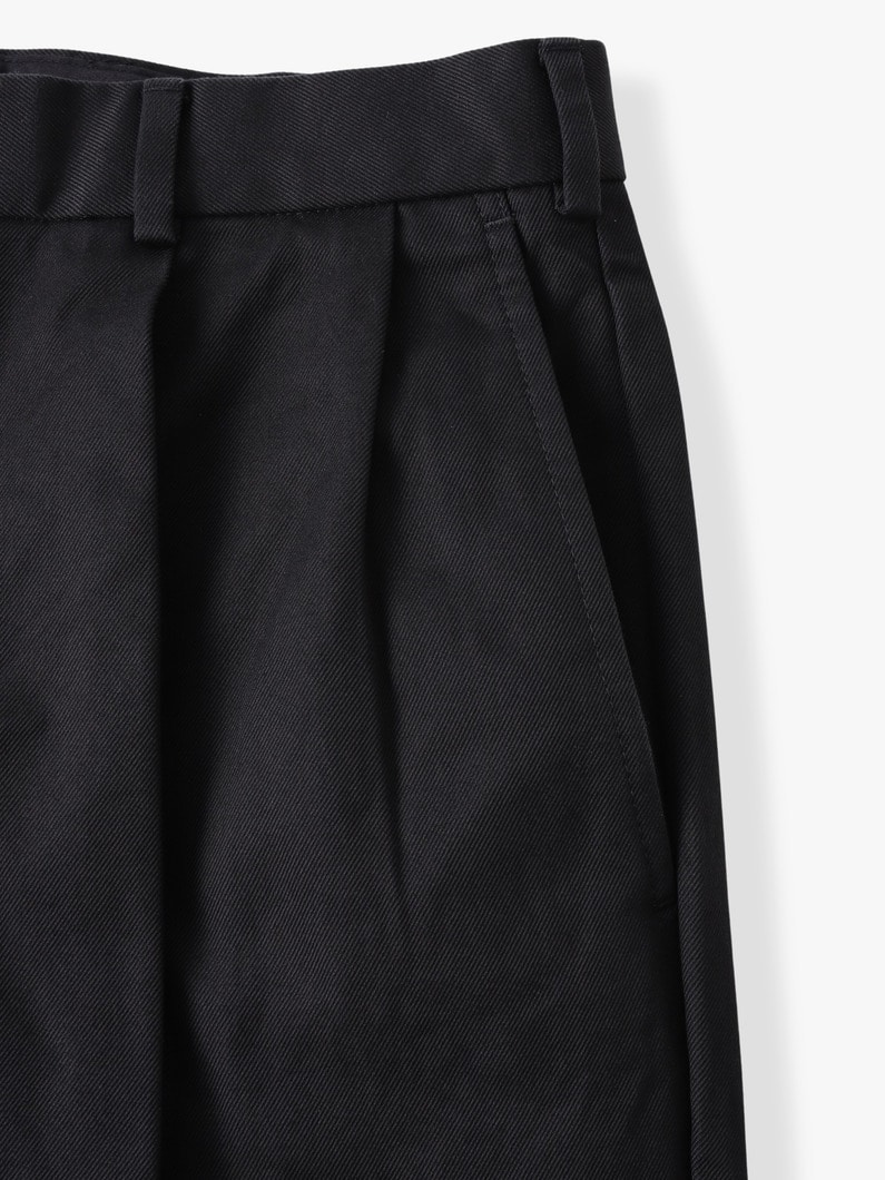 ハイデンシティー ツイル ワイドフィット パンツ 詳細画像 black 3