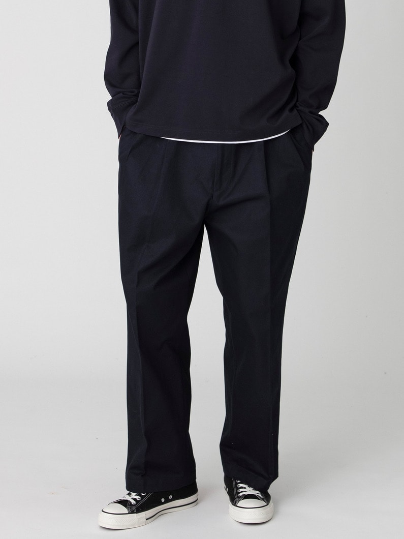 ハイデンシティー ツイル ワイドフィット パンツ 詳細画像 navy