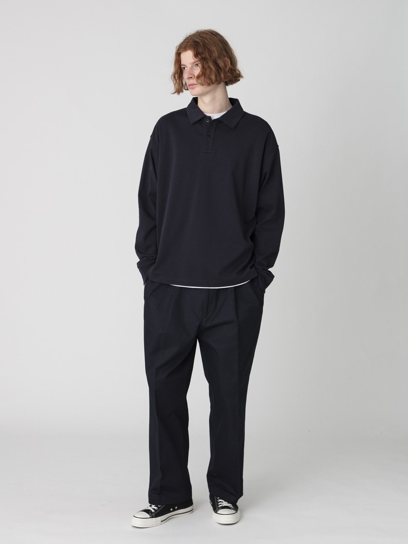 ハイデンシティー ツイル ワイドフィット パンツ 詳細画像 navy 2