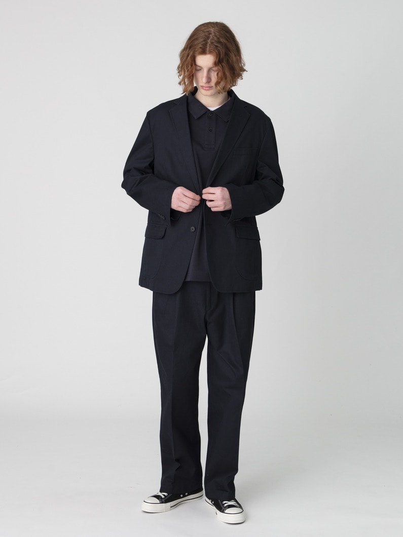 ハイデンシティー ツイル ワイドフィット パンツ 詳細画像 navy 3