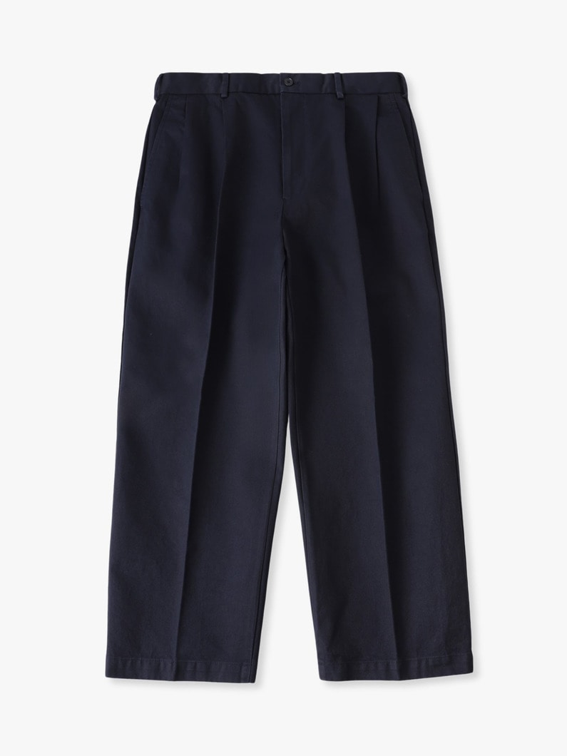 ハイデンシティー ツイル ワイドフィット パンツ 詳細画像 navy 5