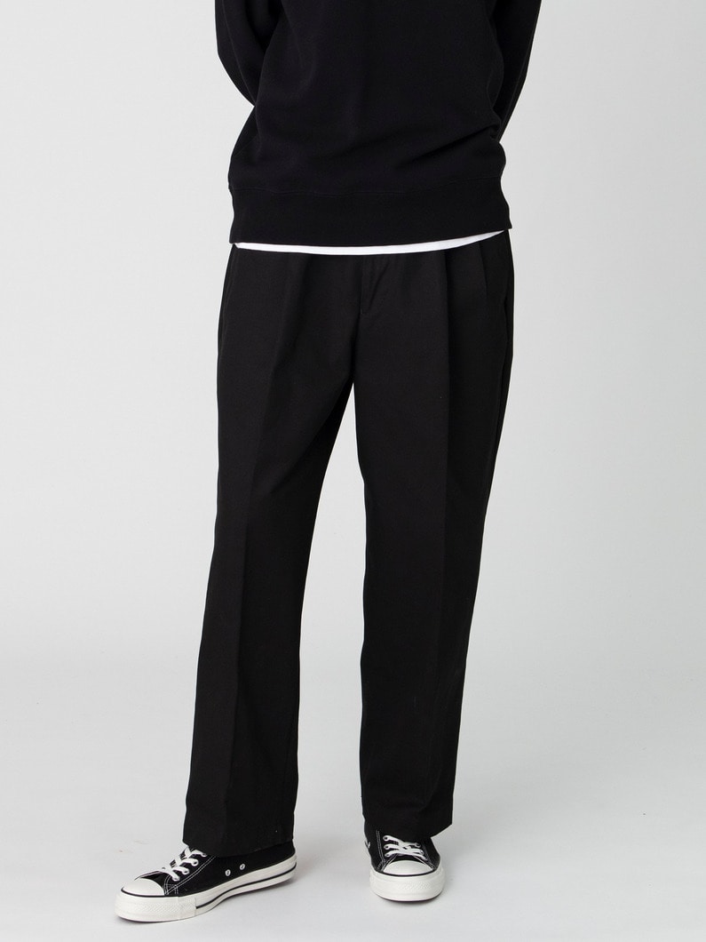 ハイデンシティー ツイル ワイドフィット パンツ 詳細画像 black 1