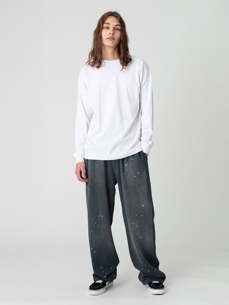 ペイント スウェットパンツ 詳細画像 black 2