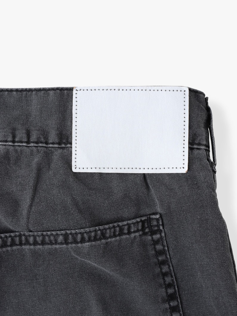 ピグメントダイ ダック ワークパンツ 詳細画像 black 4