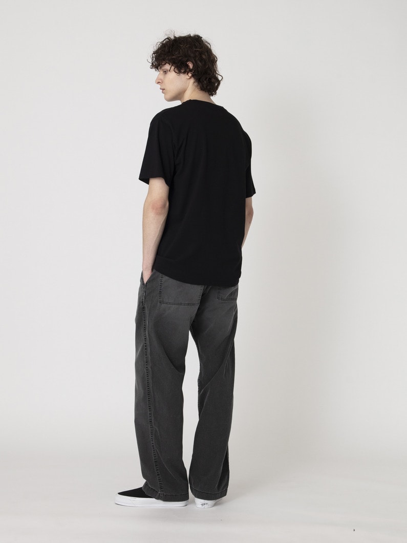 ピグメントダイ ダック ワークパンツ 詳細画像 black 3