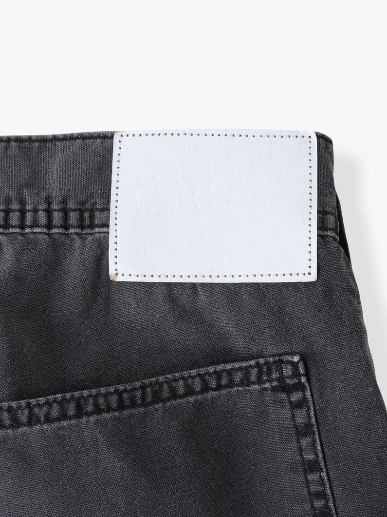 ピグメントダイ ダック ペインターパンツ 詳細画像 black 3