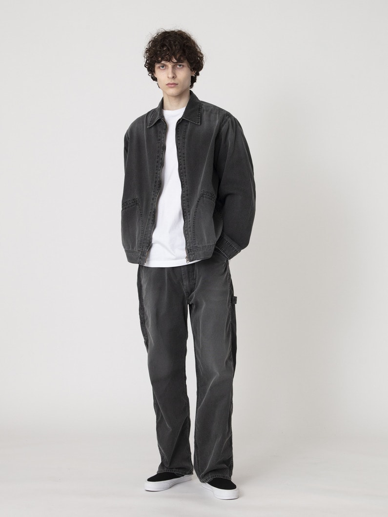 ピグメントダイ ダック ペインターパンツ 詳細画像 black 2