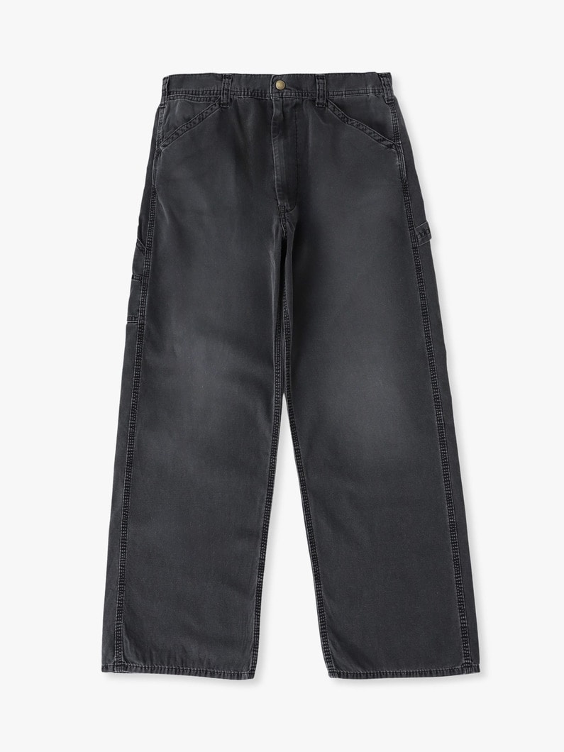 ピグメントダイ ダック ペインターパンツ 詳細画像 black 4