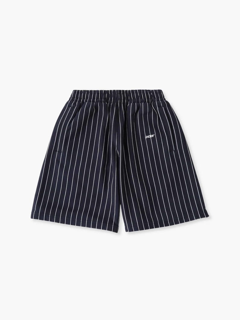 ピンストライプ スウェット ショーツ 詳細画像 navy 5