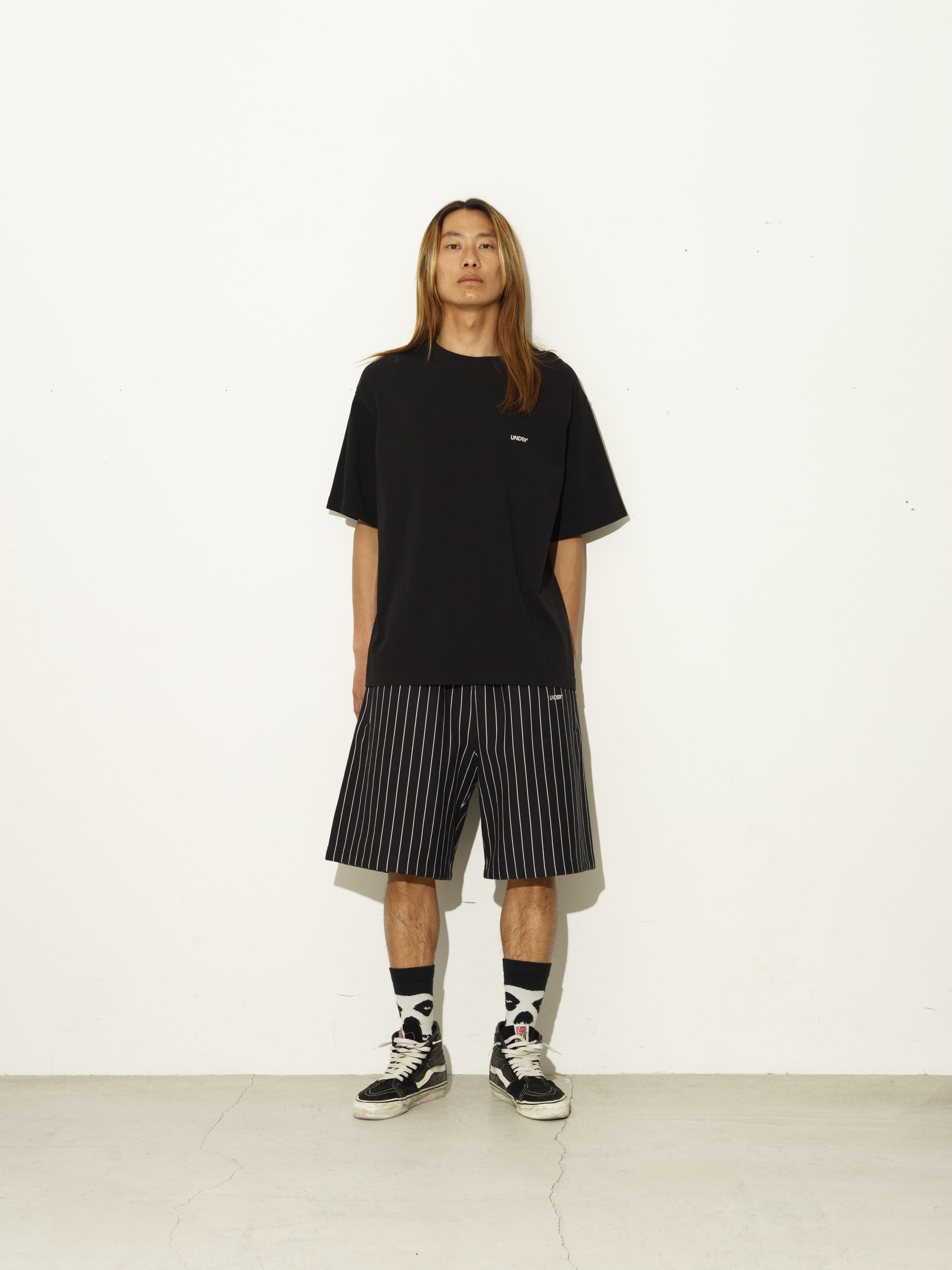 ピンストライプ スウェット ショーツ｜UNDER R(アンダーアール)｜Ron