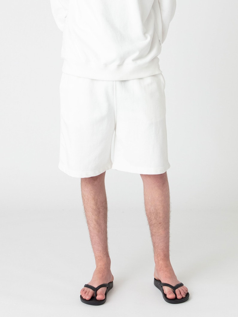 ピグメントダイ USコットン スウェットショーツ 詳細画像 white 1