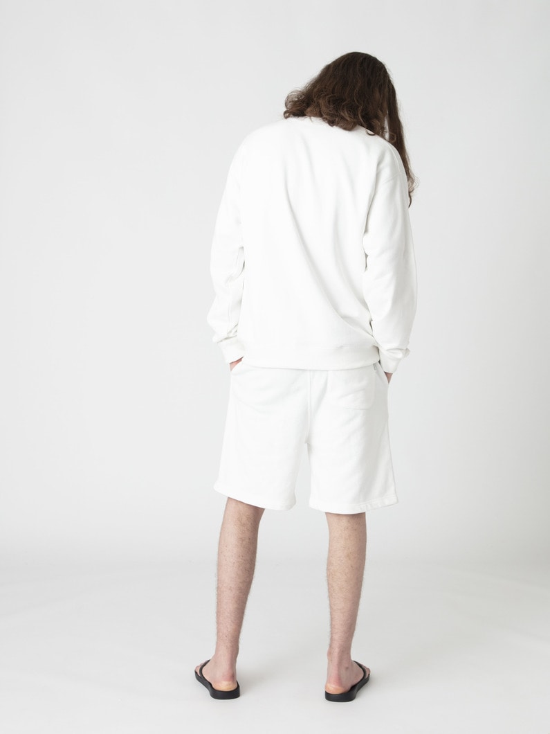 ピグメントダイ USコットン スウェットショーツ 詳細画像 white 3