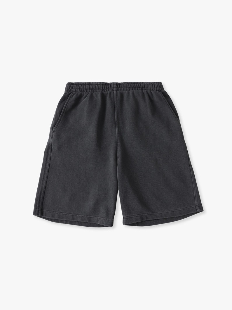 ピグメントダイ USコットン スウェットショーツ 詳細画像 charcoal gray 4