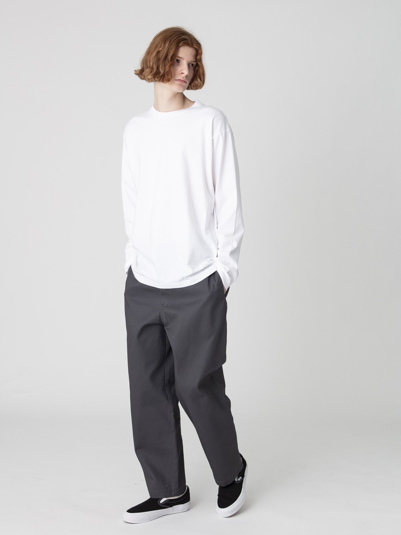 ワイドフィット ワークチノパンツ 詳細画像 charcoal gray 2