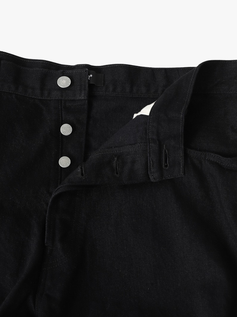 ワンウォッシュ ブラック デニムパンツ 詳細画像 black 2