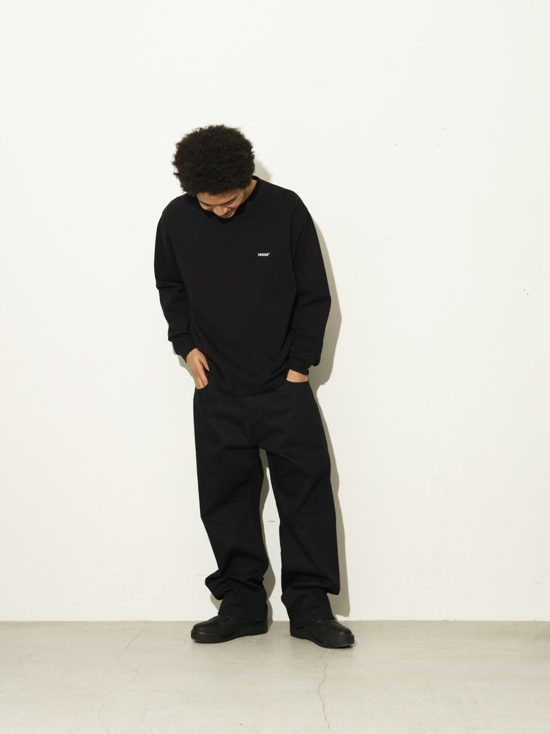 ワンウォッシュ ブラック デニムパンツ 詳細画像 black 1