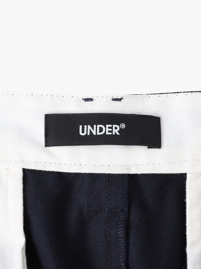 ブラッシュドコットンツイル エンブロイダリー ロゴ パンツ 詳細画像 navy 5