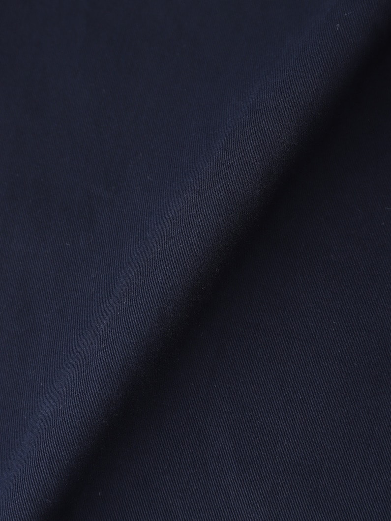 ブラッシュドコットンツイル エンブロイダリー ロゴ パンツ 詳細画像 navy 6