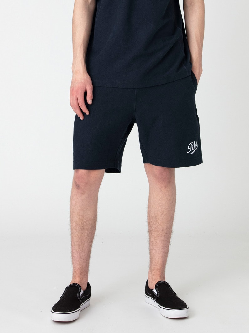 Rロゴ スウェット ショーツ 詳細画像 navy