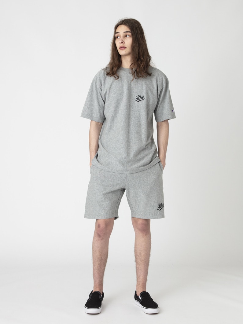 Rロゴ スウェット ショーツ 詳細画像 gray 2