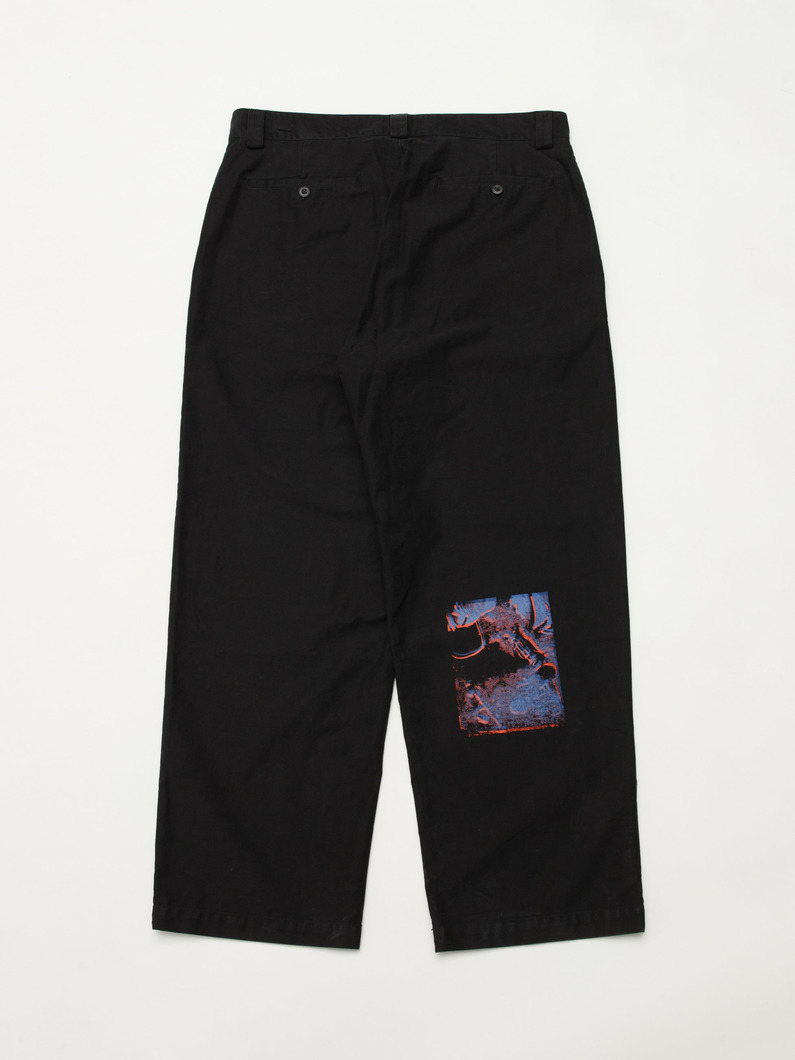 ミルコード シルクスクリーンプリンテッド パンツ 詳細画像 black 4