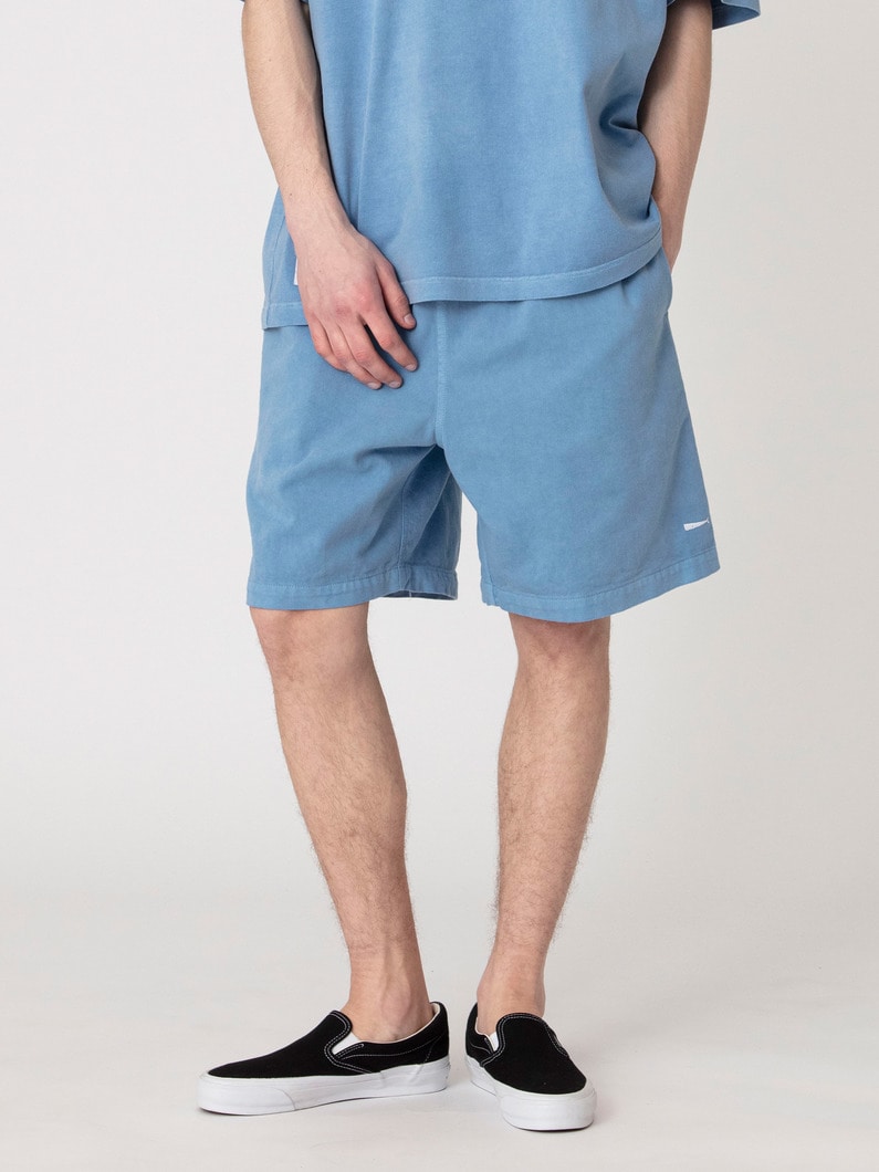 ピグメントダイ ショア ツイルショーツ 詳細画像 blue