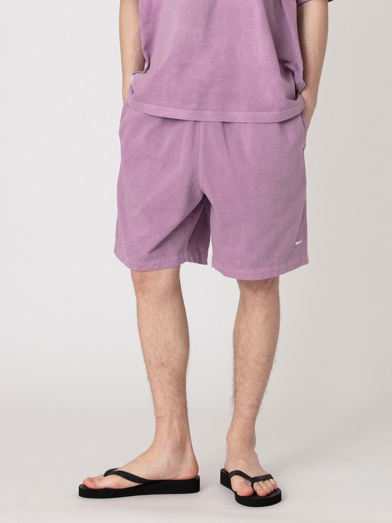 ピグメントダイ ショア ツイルショーツ 詳細画像 purple