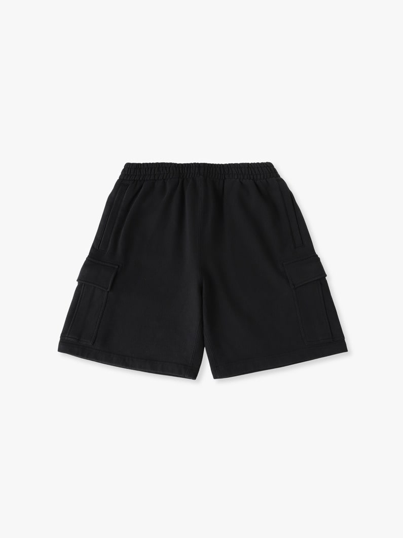 スウェット カーゴショーツ 詳細画像 black