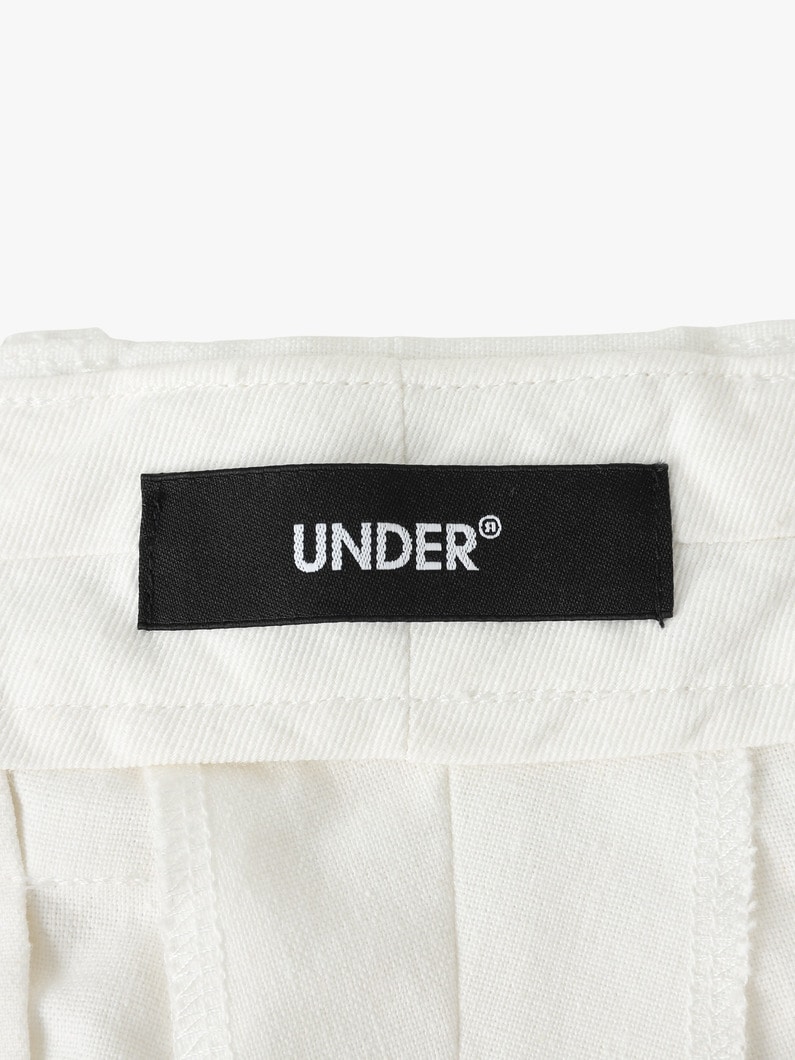 コットンリネン ワンタック パンツ 詳細画像 white 5