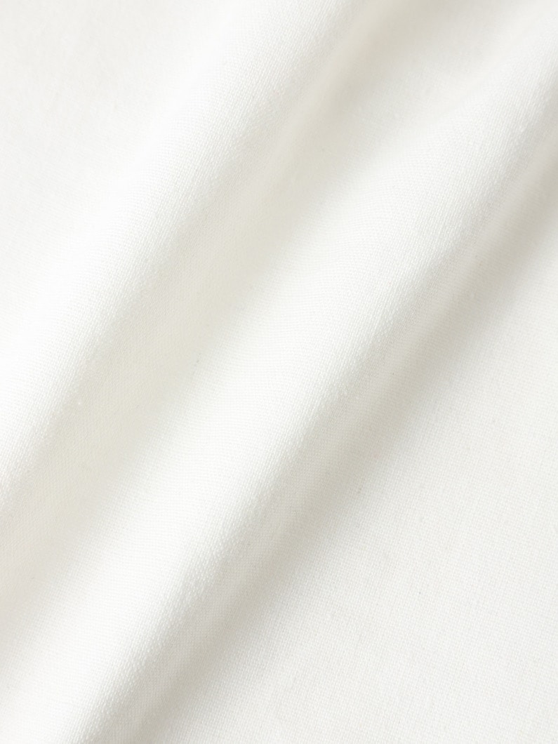 コットンリネン ワンタック パンツ 詳細画像 white 6