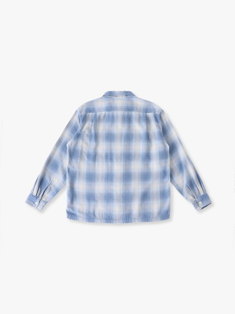 ヘリンボーン オンブレチェック シャツ 詳細画像 yellow 1