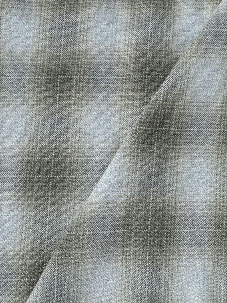 インディゴ オンブレチェック シャツ 詳細画像 green 3