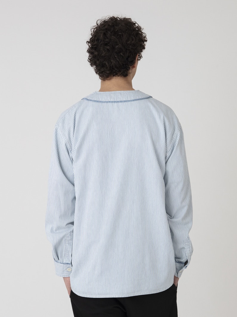 インディゴ ベースボールシャツ 詳細画像 white 2