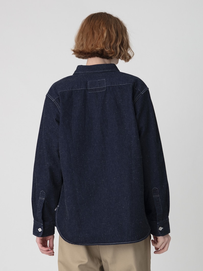 8オンス ワンウォッシュ デニムシャツ 詳細画像 indigo 2